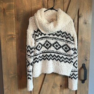 Plush Aztec design sweater